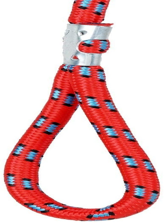 THE DDS STORE Dog Belt Combo of Ghungroo Collar with Lead 1.5m Lengthy Dog 1.inch Collar & Leash Best for Small to Medium Breed Dogs, Puppies (RED, Printed Leash & Plain Collar) - Image 2